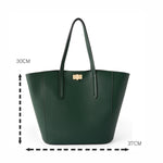 Accessorize London Women's Faux Leather Kayle Curve Tote Bag