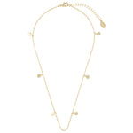 Accessorize London Women's Discy Gold Chain Minimal Pendant Necklace