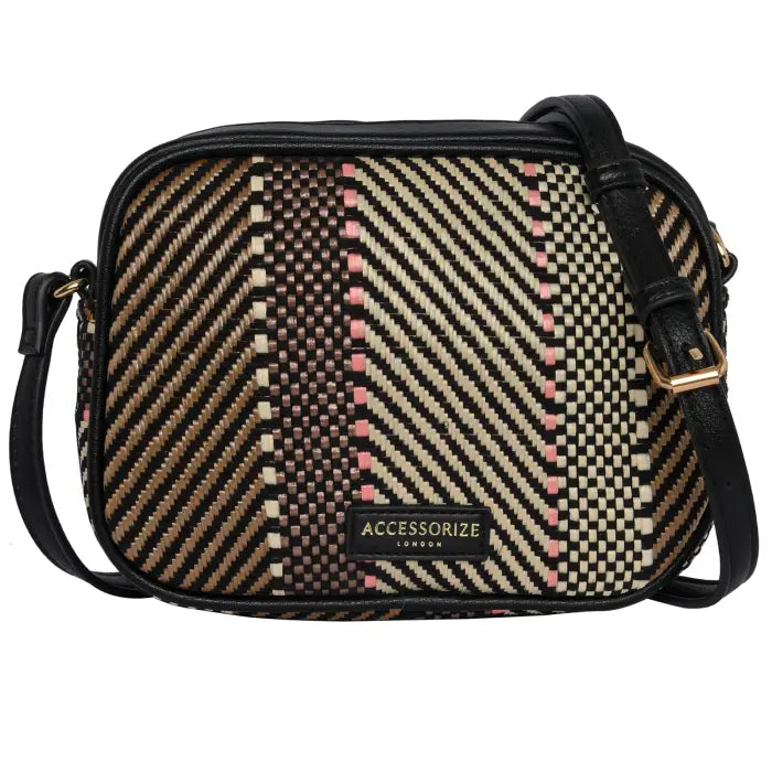Leather multi-pouch cross body bag I WITTCHEN