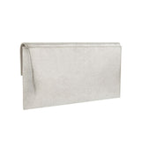 Accessorize London Women's Silver Natalie Envelope Clutch