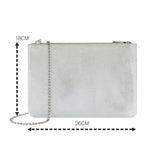 Accessorize London Women'S Zip Clutch Bag Silver