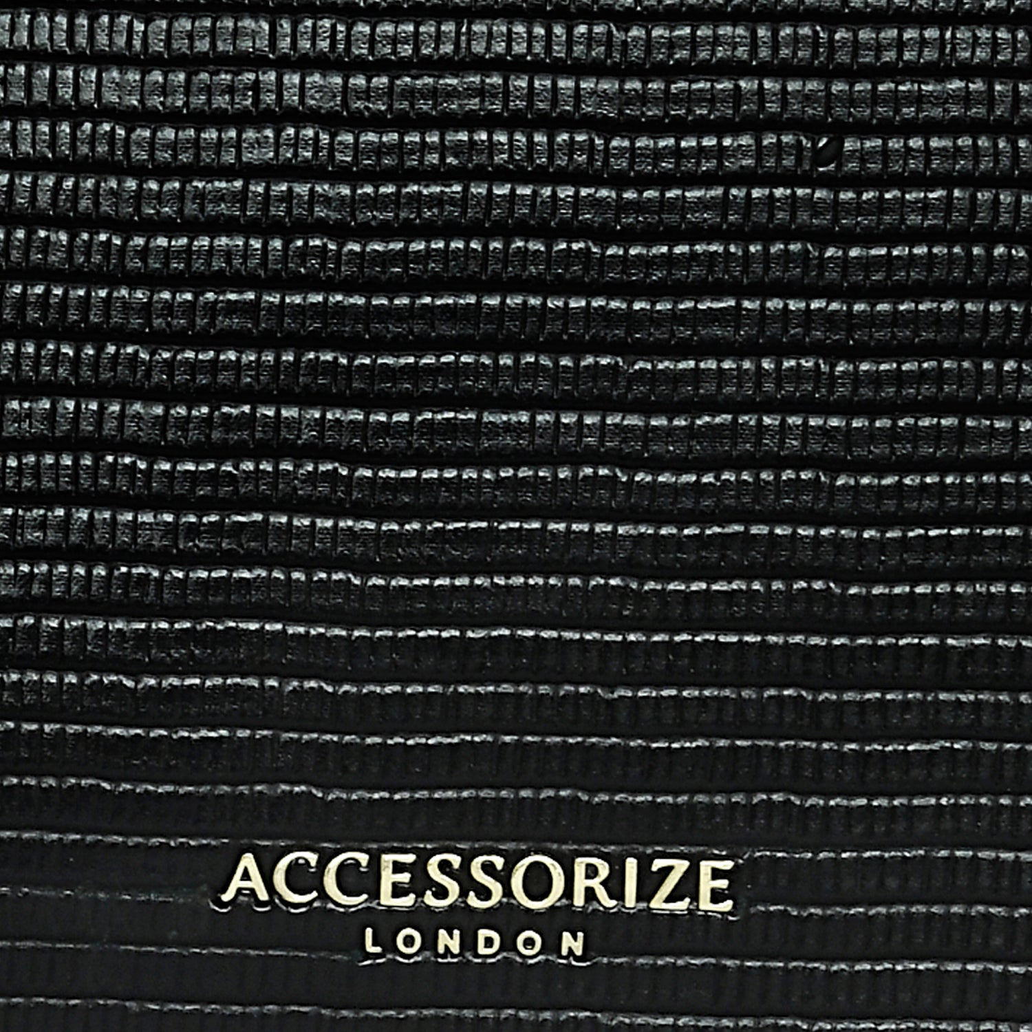 Accessorize London Women's Faux Leather Woven Chain Black Evie Sling Bag