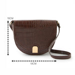 Accessorize London Women's Faux Leather Sophia croc x body