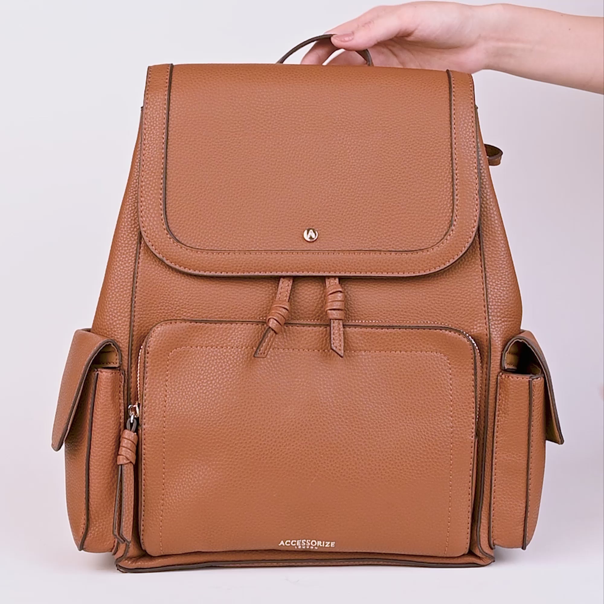 Tan hotsell designer backpack