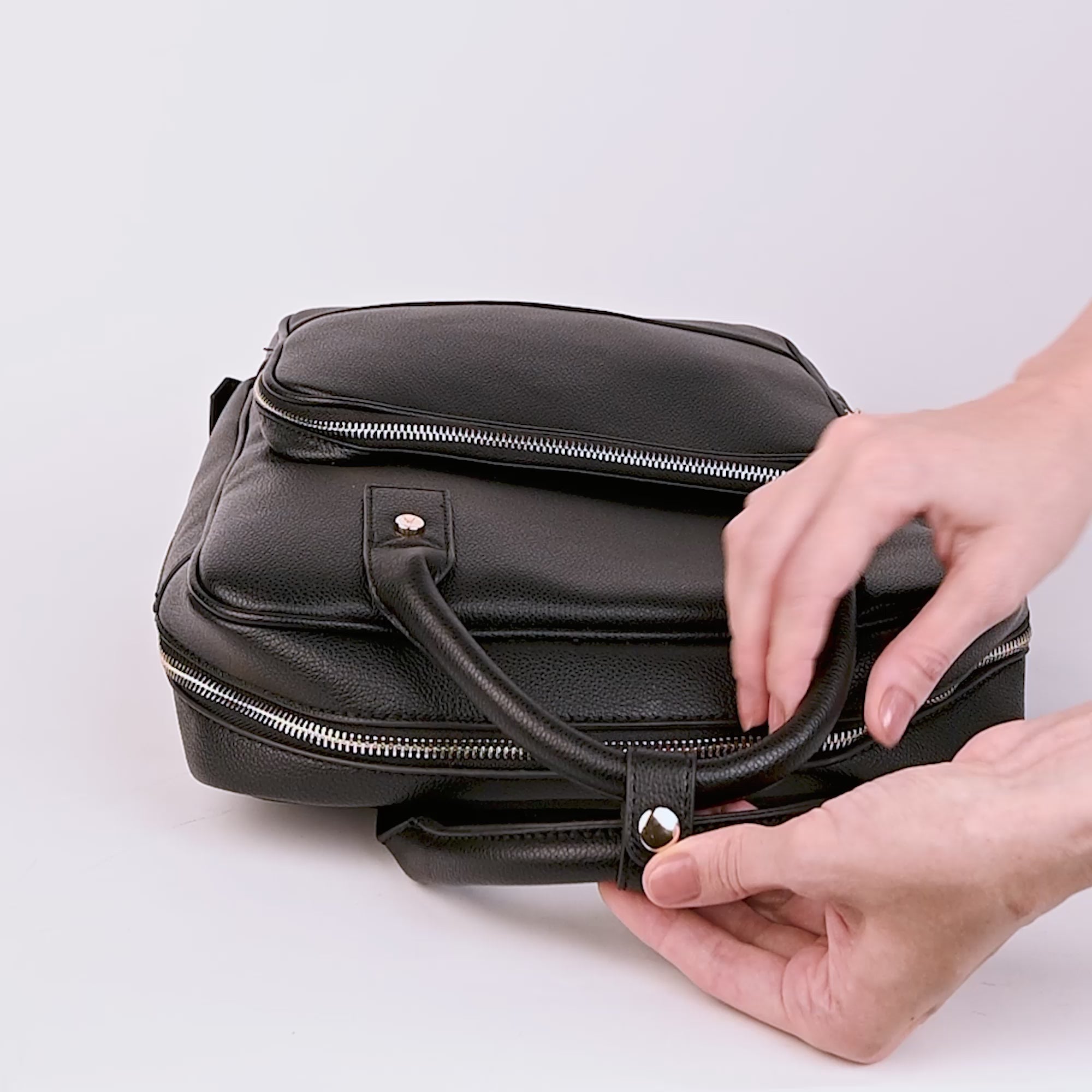 The Enchanting | Leather Backpack for Women/Men | Black Leather Laptop  Backpack