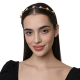 Accessorize London Women's Gold Floral Alice Hair Band
