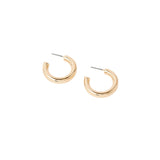 Accessorize London Women's Gold Small Chunky Hoop Earring