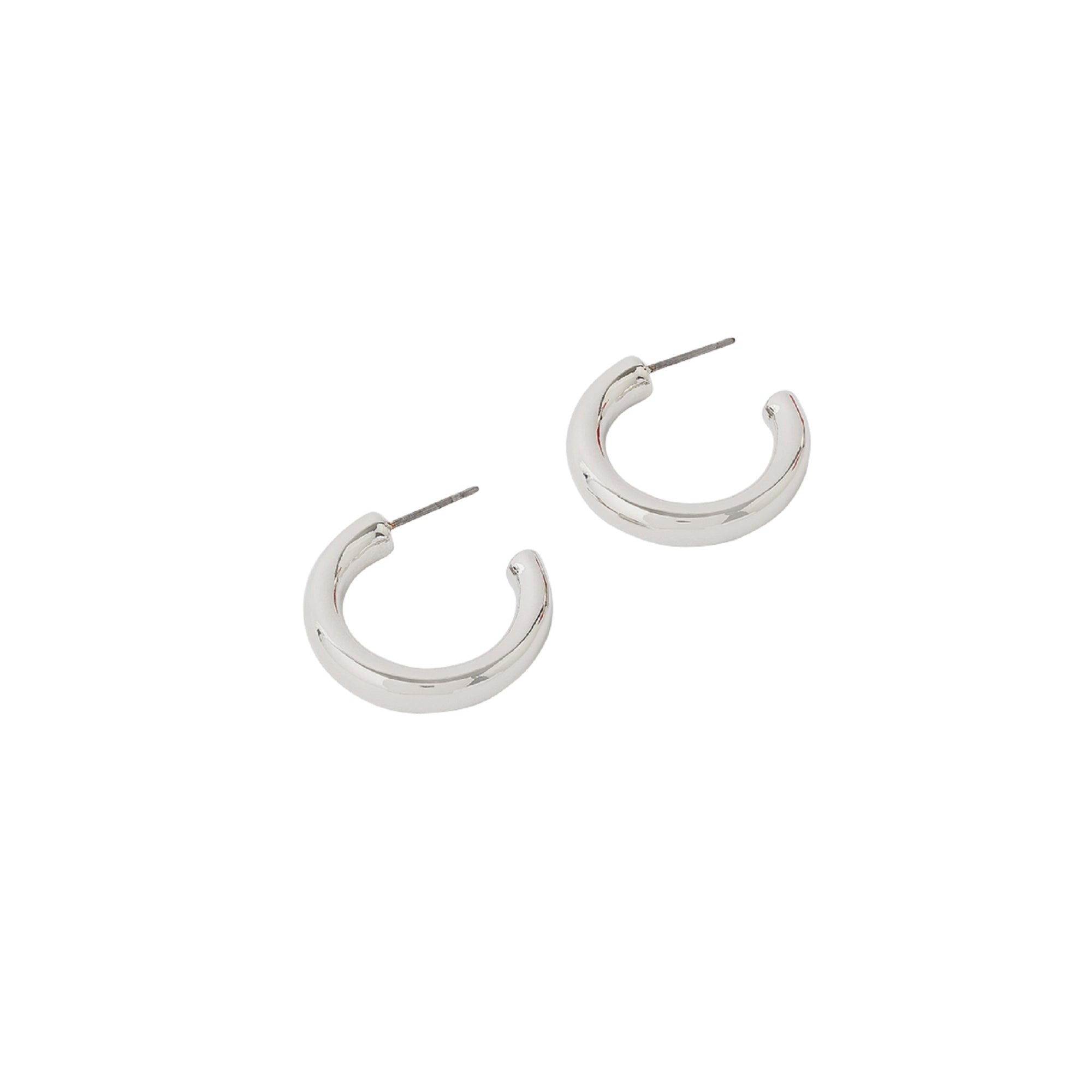 Silver Hoop Earrings Silver Hollow Hoop Earrings Pipe Earrings Thick Pipe Earrings  Chunky Silver Tube Hoop Earrings Big Silver Hoops Light - Etsy