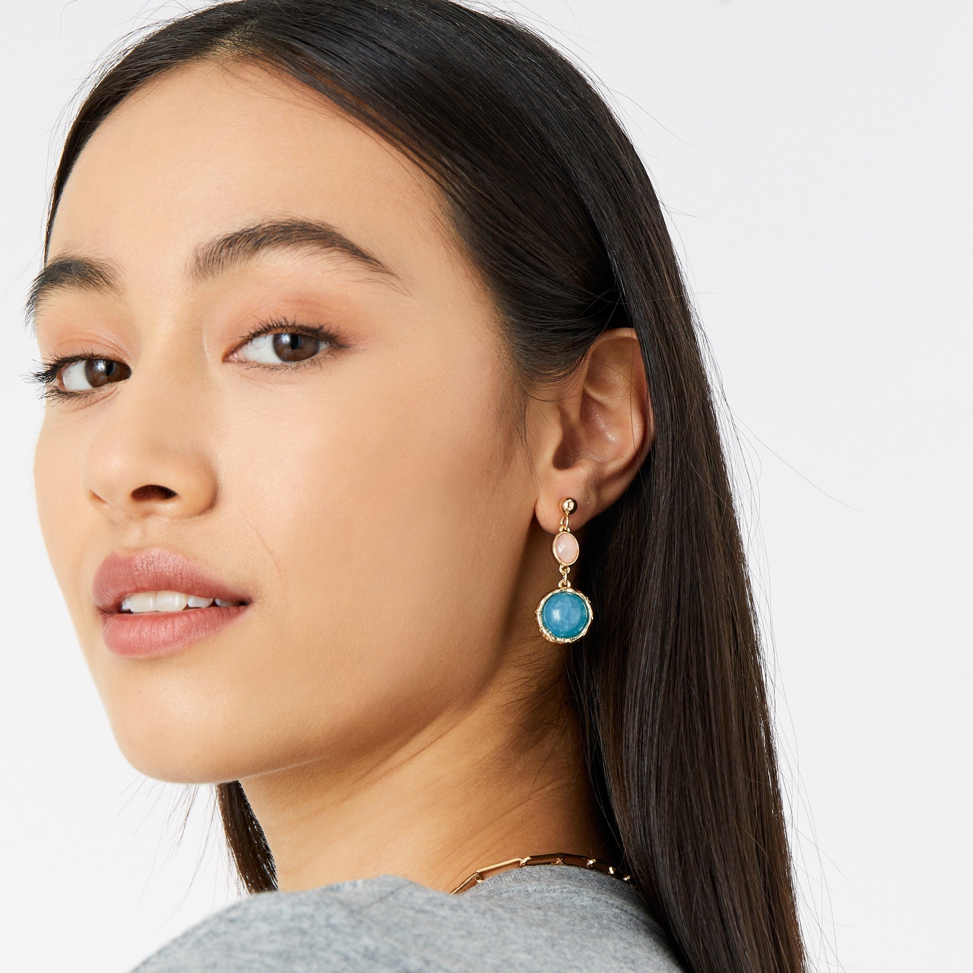 Accessorize London Women's Blue Sienna Long Drop Earring