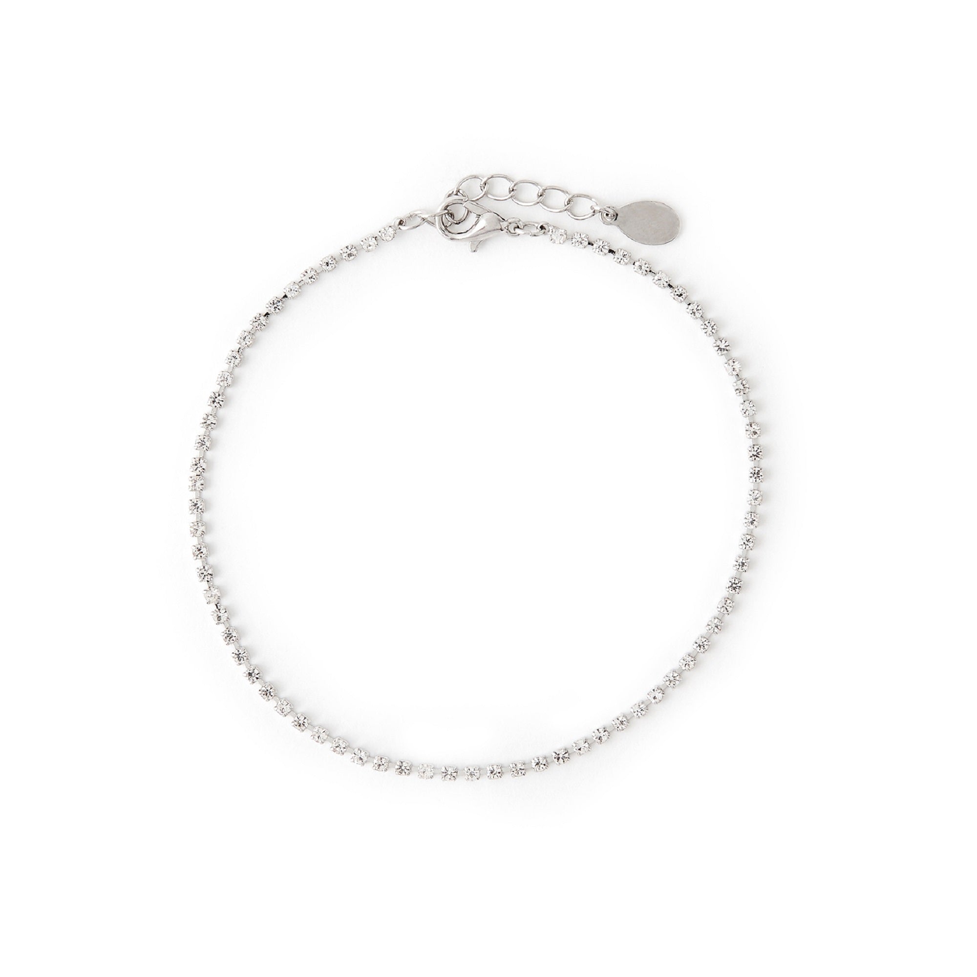 Accessorize London Women'S Silver Diamante Anklet