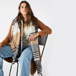 Accessorize London Women's Multi London Check Blanket Scarf