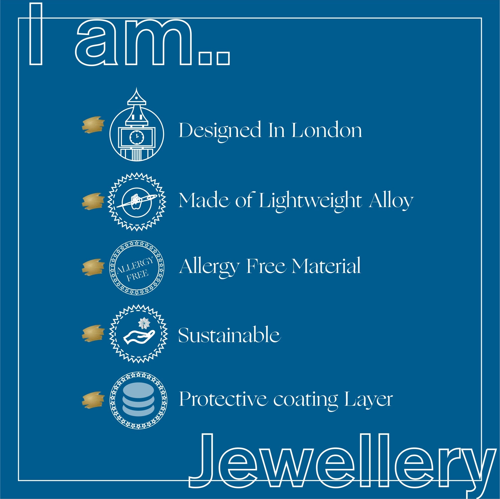 Accessorize London Women's set of 3 Gold & Blue Baguette Ring -Large