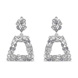 Accessorize London Women's Silver Crystal Drop Earring