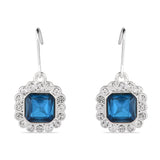 Accessorize London Women's Royal Blue Crystal Short Drop Earring