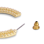 Accessorize London Women's Gold Temple Hoop Earring