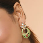 Accessorize London Women's Meenakari Chandbali Earring