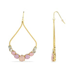 Accessorize London Women's Blush Pink Oval Hoop Earring