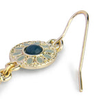 Accessorize London Women's Enamel Mint Green Teardrop Earring