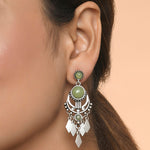 Accessorize London Women's Sage Green Short Drop Earring