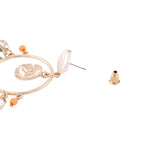 Accessorize London Women's Pearl & Charm Hoop Earring