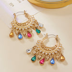 Accessorize London Women's Multi Color Filigree Chandbali Earring