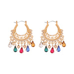 Accessorize London Women's Multi Color Filigree Chandbali Earring