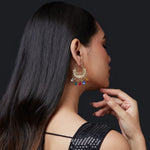 Accessorize London Women's Multi Color Filigree Chandbali Earring