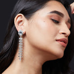 Accessorize London Women'S Contemporizes Crystal Deco Tassel Earring