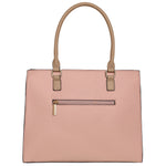 Accessorize London Women's Faux Leather Pink Reva Shoulder bag