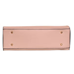 Accessorize London Women's Faux Leather Pink Reva Shoulder bag