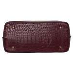 Accessorize London Women's Faux Leather Burgundy Rosaline Handheld Bag