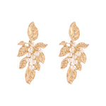 Accessorize London Women's Leaf Pearl Earrings