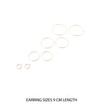 Accessorize London Women's Rose gold Set of 4 Simple Hoops Multipack