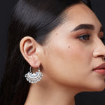 Accessorize London Women'S Oxidised Chandballi Earrings