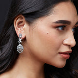 Accessorize London Women'S Silver Deco Crystal Earrings