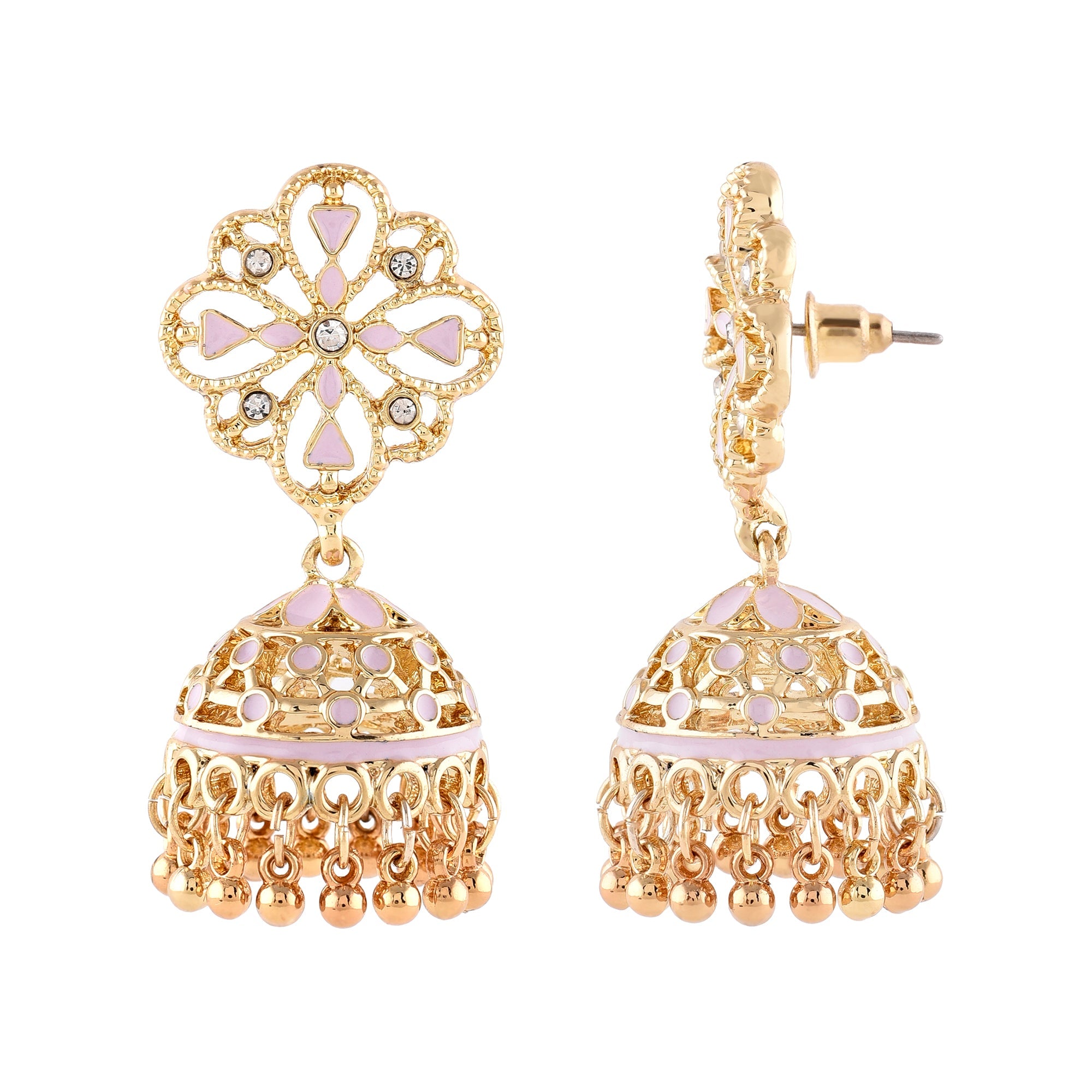 Accessorize London Women'S Filligree Pink Short Drop