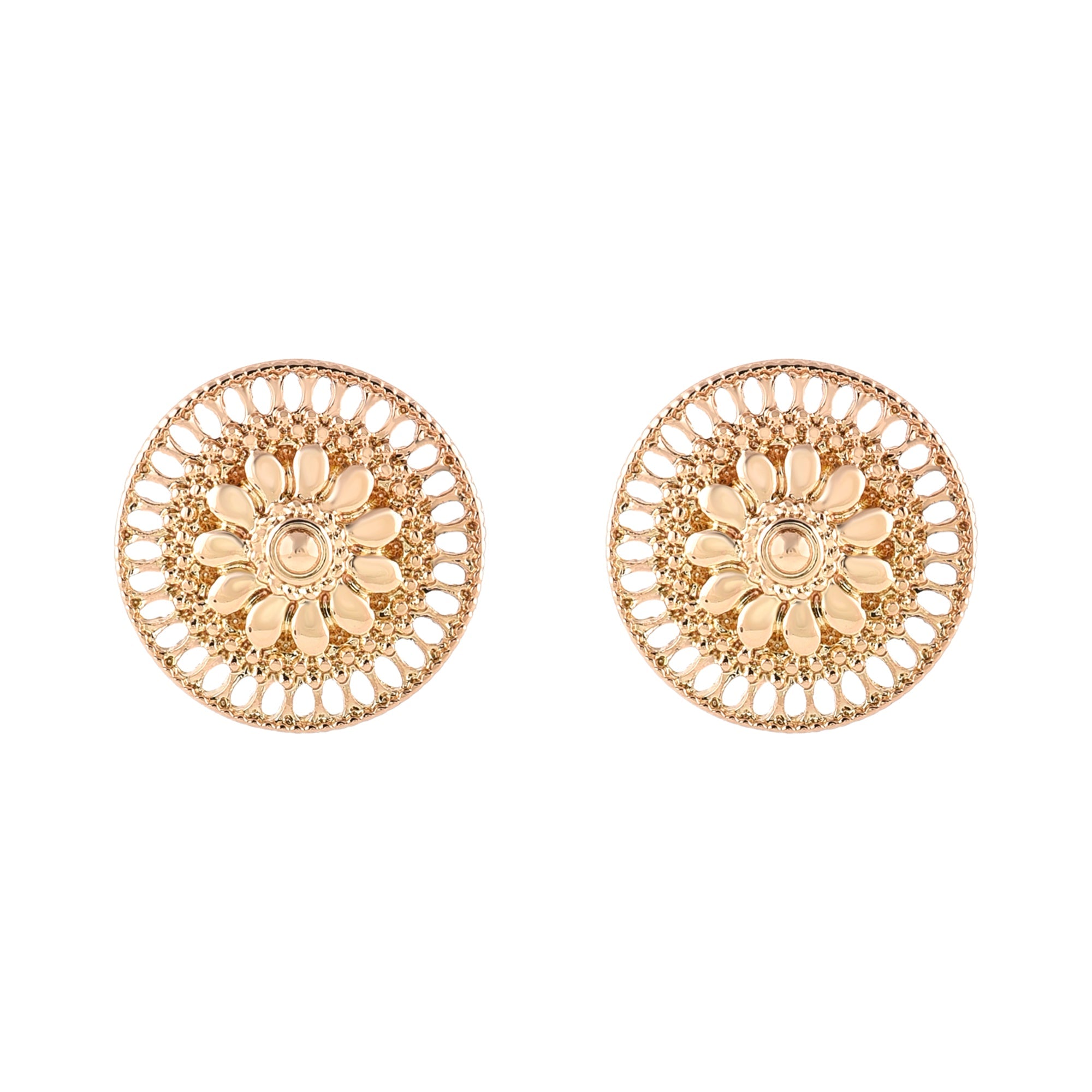 Discover more than 235 gold round stud earrings