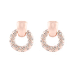 Accessorize London Women'S Rose Gold Doornocker Earrings