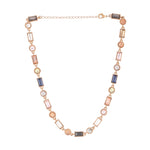 Accessorize London Women's Geo Pastel-Multi Necklace & Earring Set