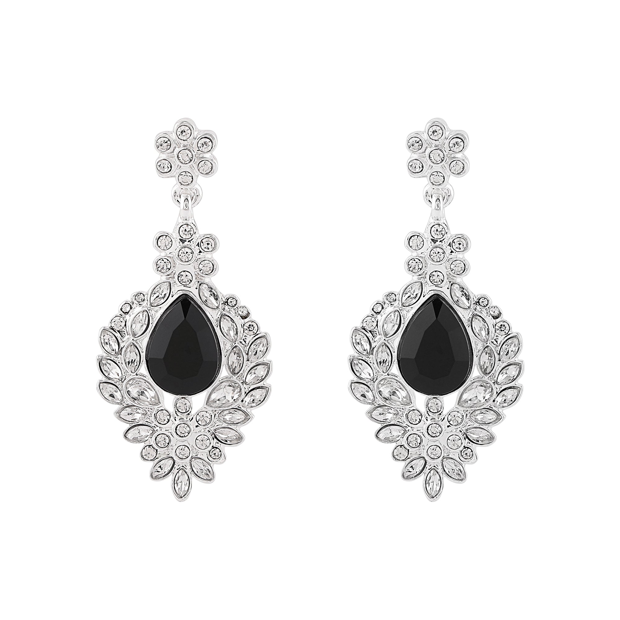 Buy online Black Metal Drop Earrings from fashion jewellery for Women by  Krafftwork for ₹749 at 71% off | 2024 Limeroad.com