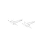 925 Pure Sterling Silver Lightening Bolt Studs Earring For Women