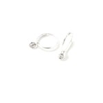 925 Pure Sterling Silver Swarovski Crystal Hoop Earring For Women