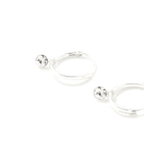 925 Pure Sterling Silver Swarovski Crystal Hoop Earring For Women