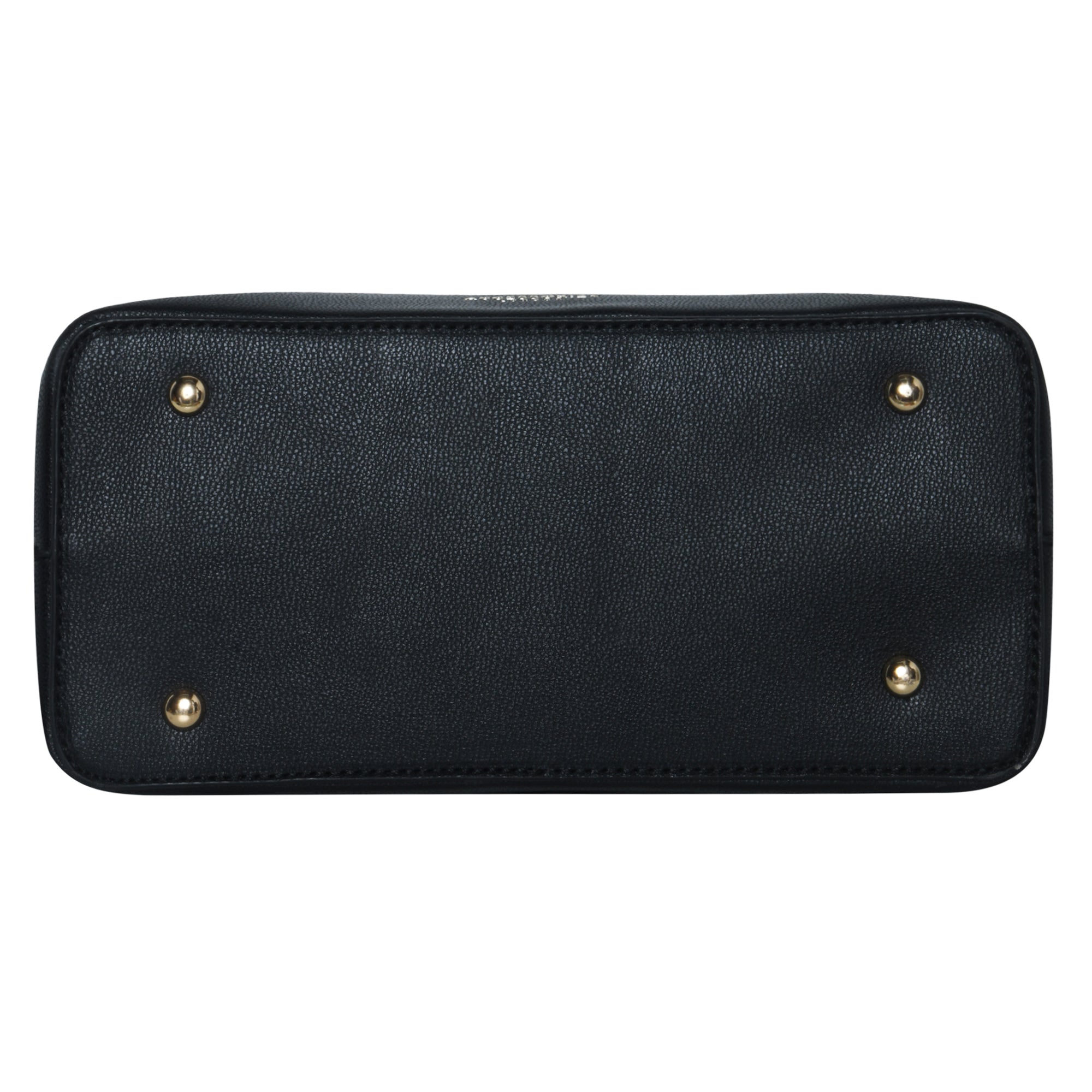 Accessorize London Women's Faux Leather Black Rosaline colorblock handheld Bag