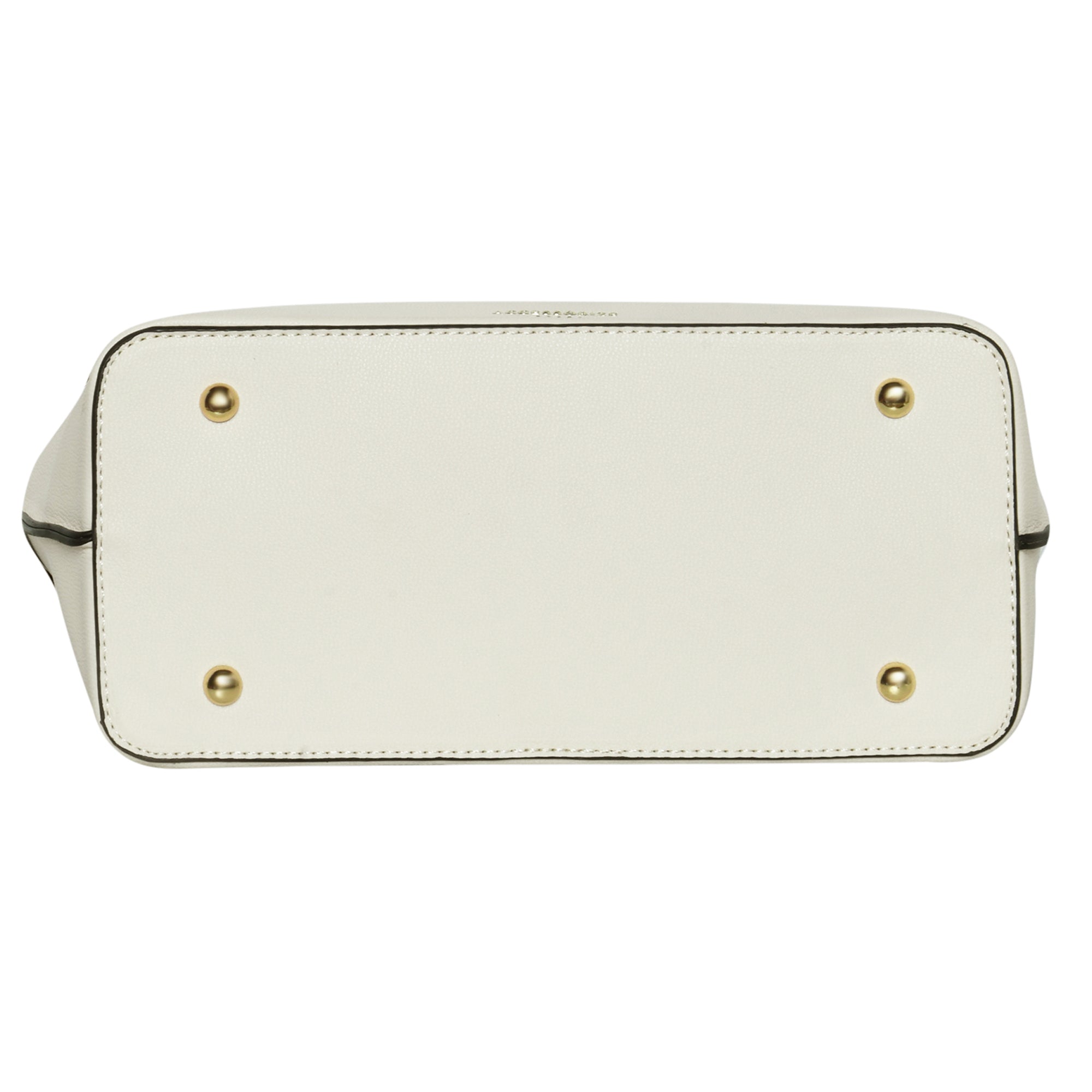 Accessorize London Women's Faux Leather White Rosaline colorblock handheld Bag