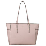 Accessorize London Women's Faux Leather Pink Venus Laptop Winged Tote Bag