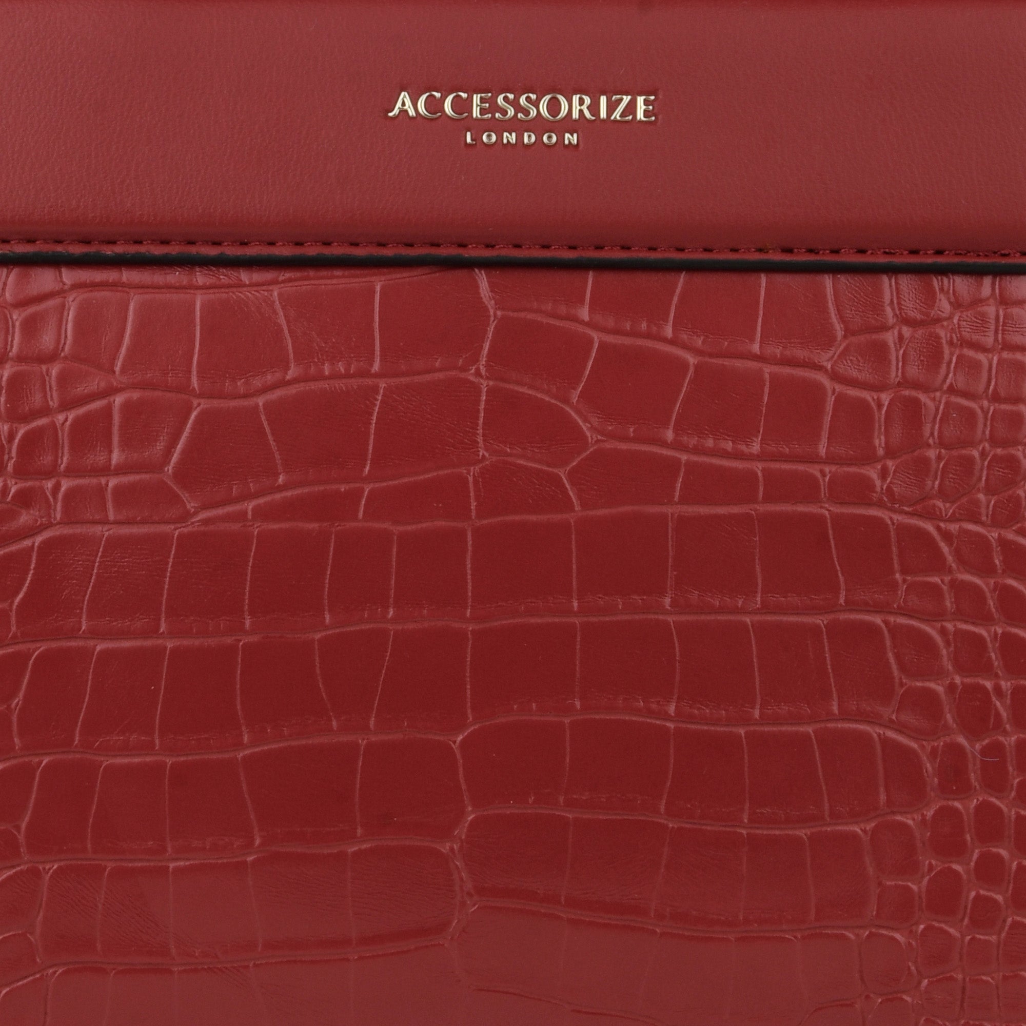Accessorize London Womens Faux Leather Red Beetle Croc Handheld Bag: Buy  Accessorize London Womens Faux Leather Red Beetle Croc Handheld Bag Online  at Best Price in India