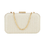 Accessorize London Women's Ivory Alicia Evening Party Hardcase Clutch