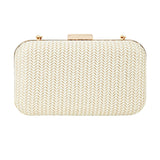 Accessorize London Women's Ivory Alicia Evening Party Hardcase Clutch