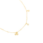 Accessorize London Women's Gold Carded Gifting Crystal Starry Necklace